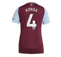 Aston Villa Ezri Konsa #4 Koszulka Podstawowa damskie 2024-25 Krótki Rękaw